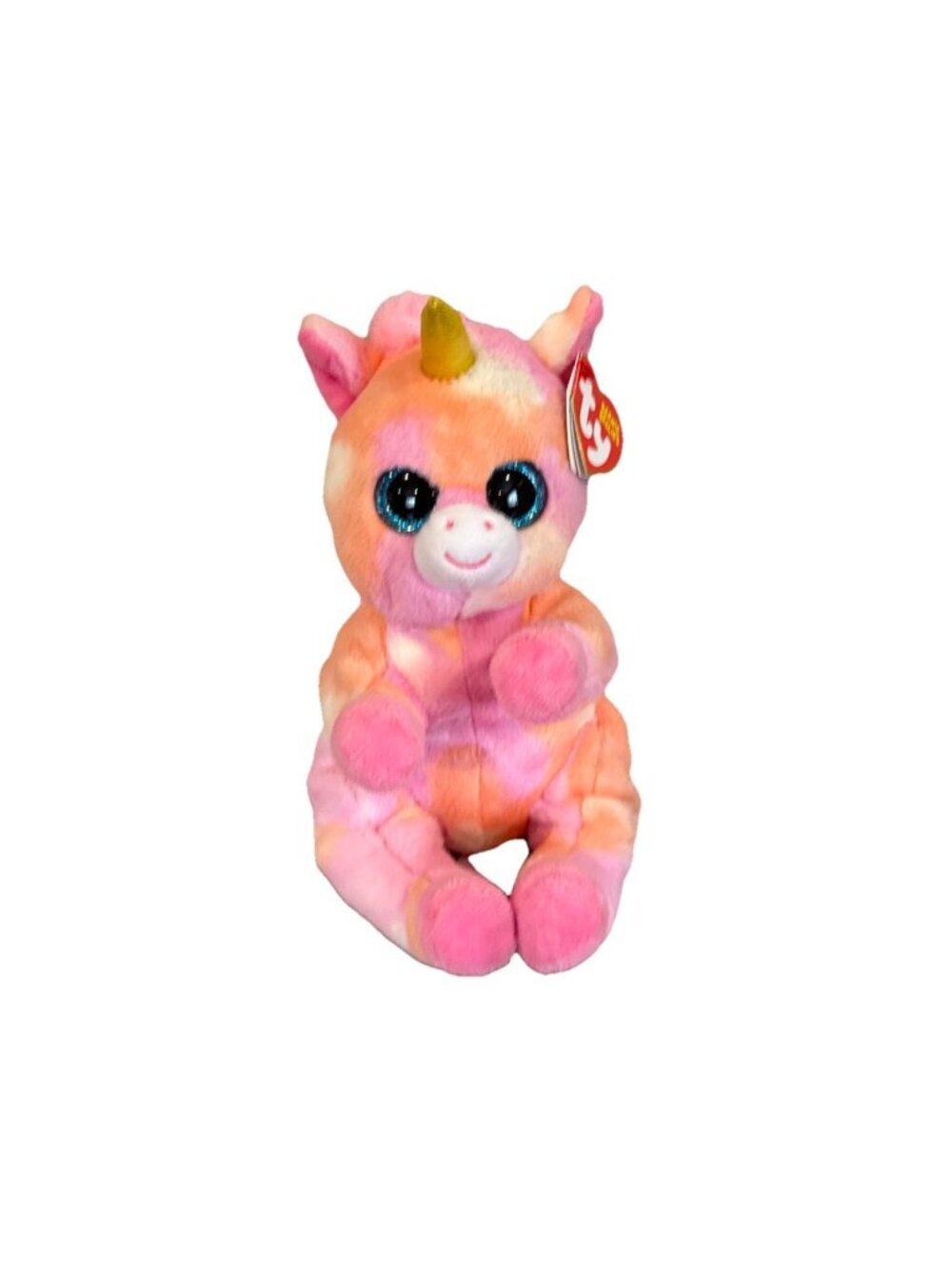 TY Beanie Baby - SKYLAR the Unicorn (6 inch) - Tags Pink Tie Dye